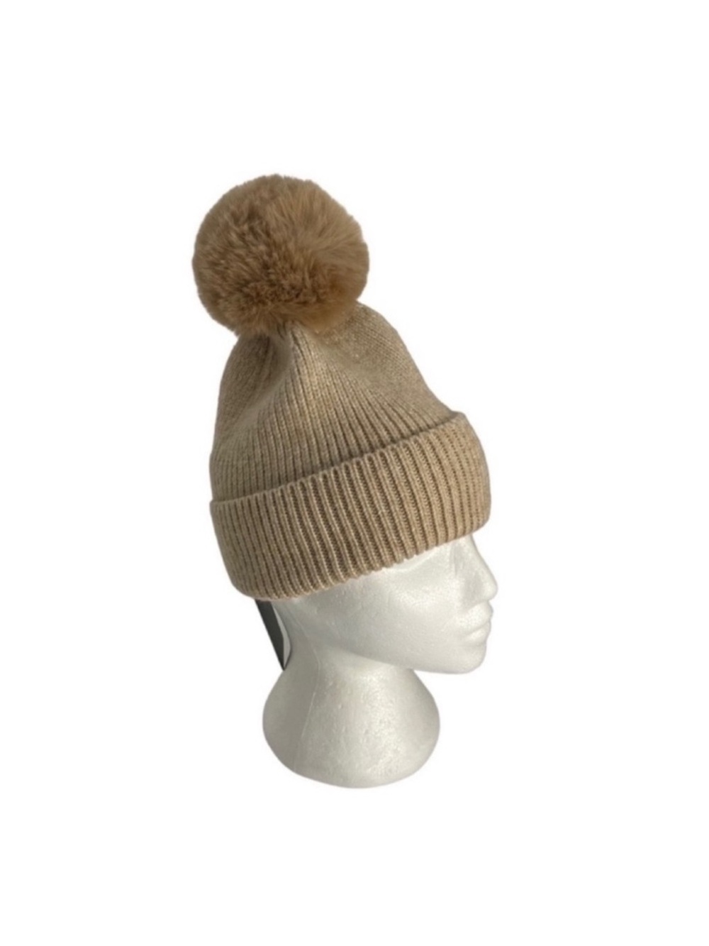 Norla Canada 🇨🇦 NWT beige tan alpaca wool blend toque beanie pompon winter hat